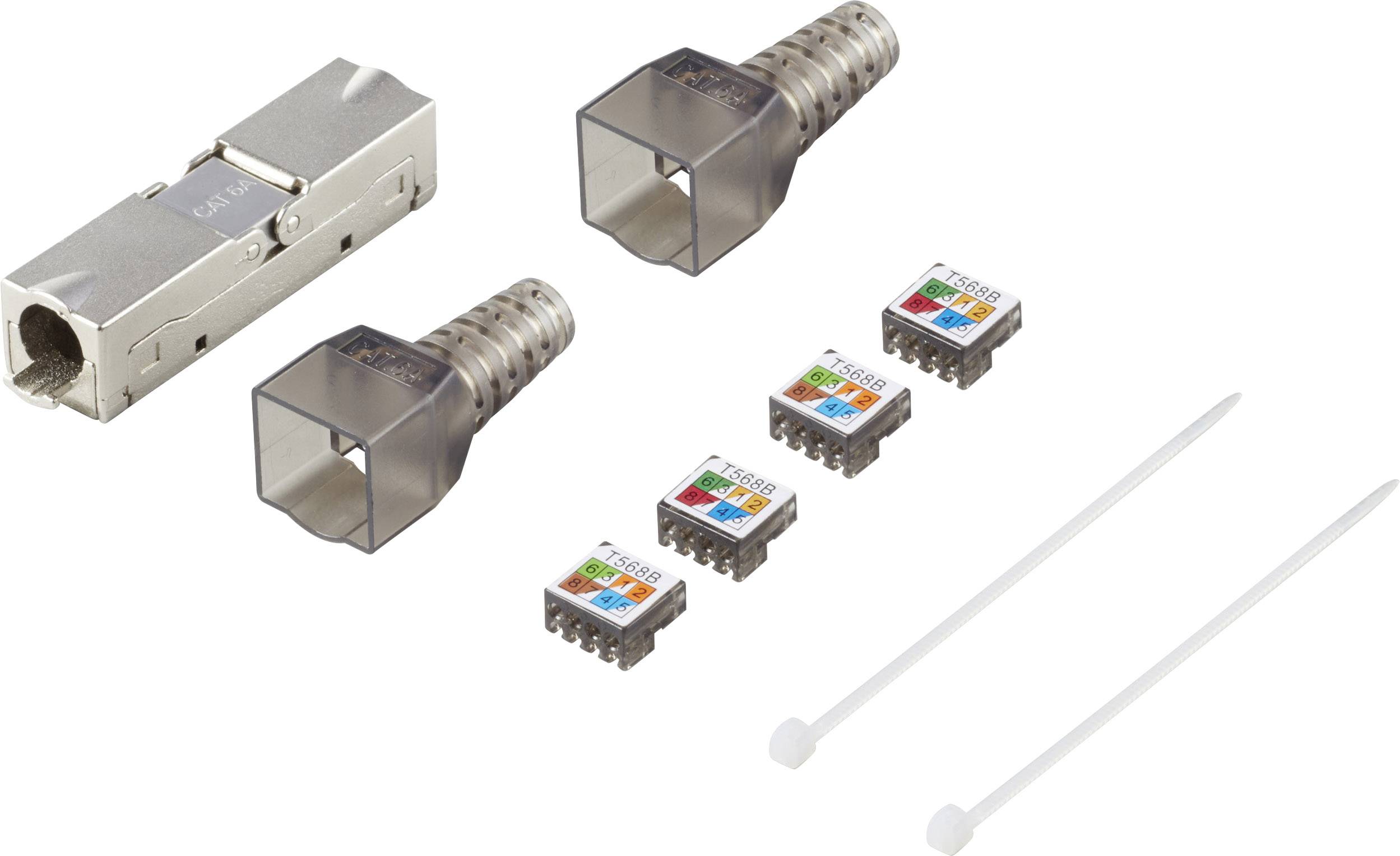 Boîtier de connexion Renkforce Ultra Slim Adapté pour (spécifications réseau (CAT)): CAT 6a