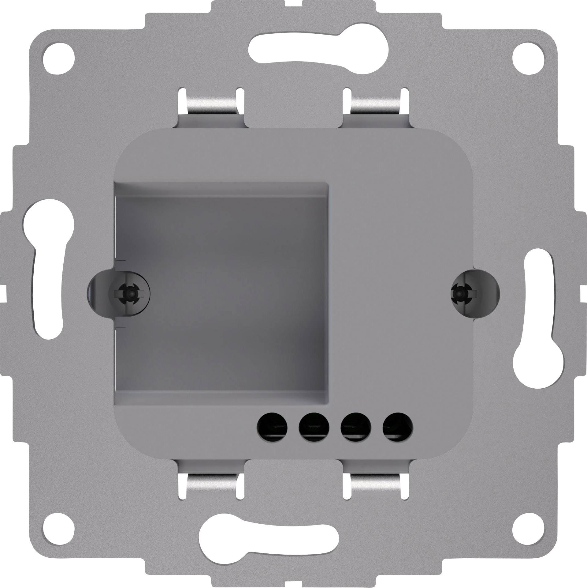 2USB 2U-449450 simple Montage encastré IP20 gris clair