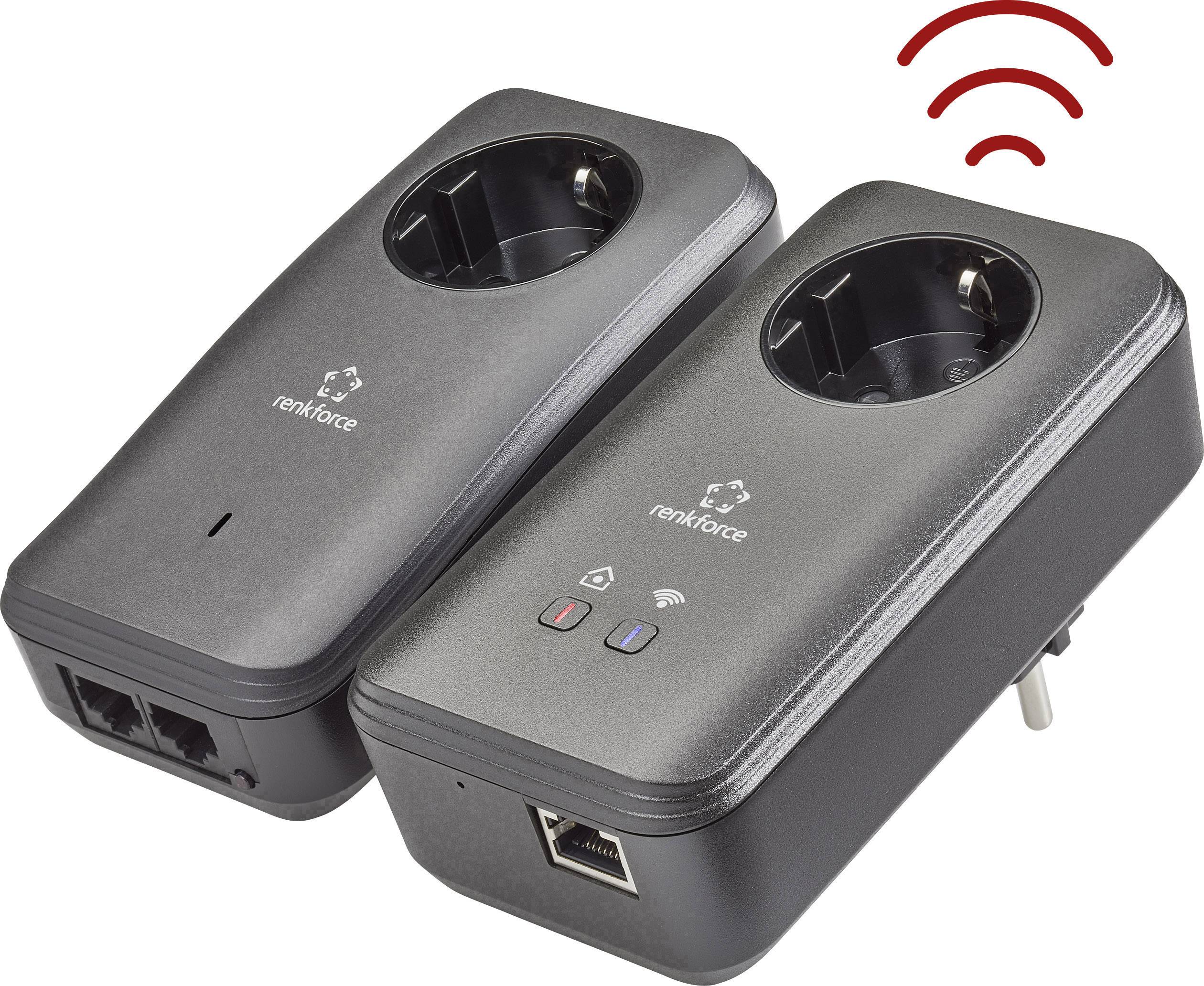 Renkforce PL600D WiFi Kit de démarrage CPL Wi-Fi RF-3385554 500 MBit/s