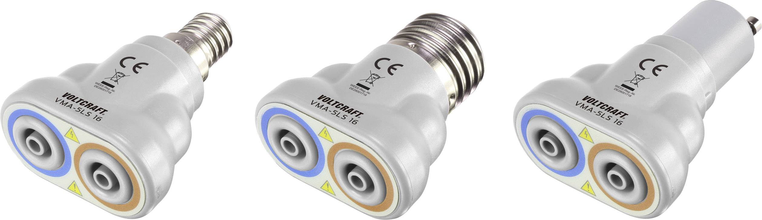 VOLTCRAFT VMA-5LS 16 Adaptateur de mesure - gris foncé, gris clair