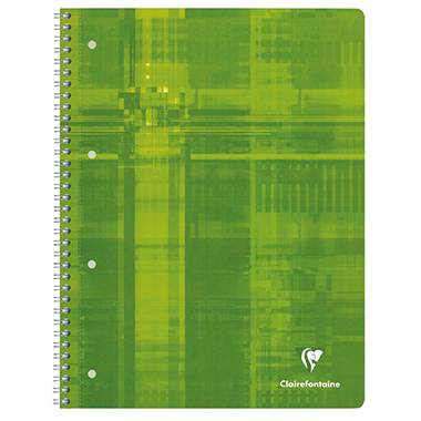 Clairefontaine Cahier spiralé 8256C trié par couleur DIN A4 ligné Nombre de pages: 80