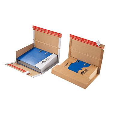 Colompac Carton d'expédition pour classeur CP055.51 carton ondulé DIN A4 marron