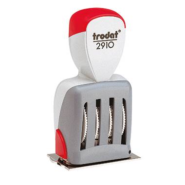 Trodat CLASSIC Tampon dateur 54 x 30 mm (l x H) gris clair, rouge