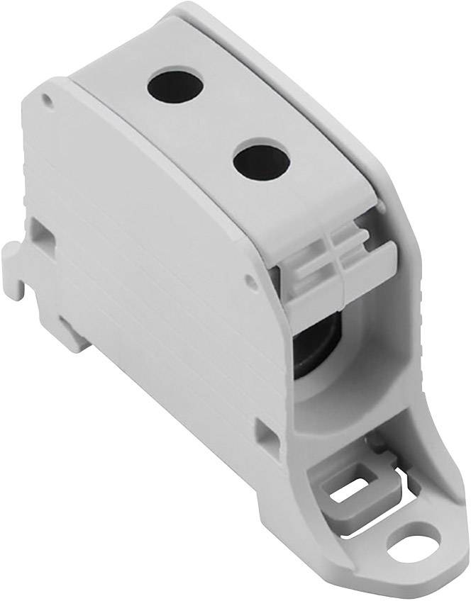 Weidmüller 2502540000 Borne de passage 20 mm raccord à vis gris, bleu 9 pc(s)