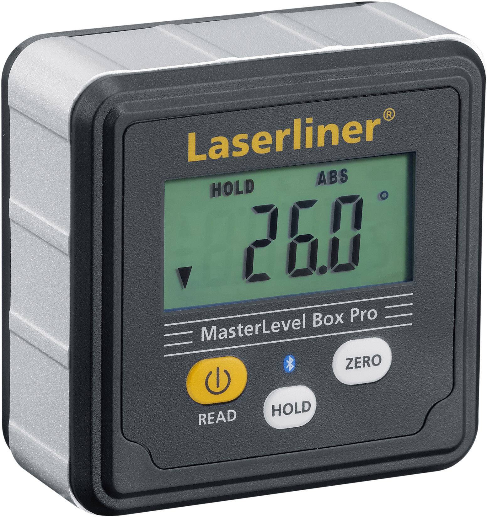 Niveau à bulle numérique Laserliner MasterLevel Box Pro (BLE) 081.262A 28 mm 360 °