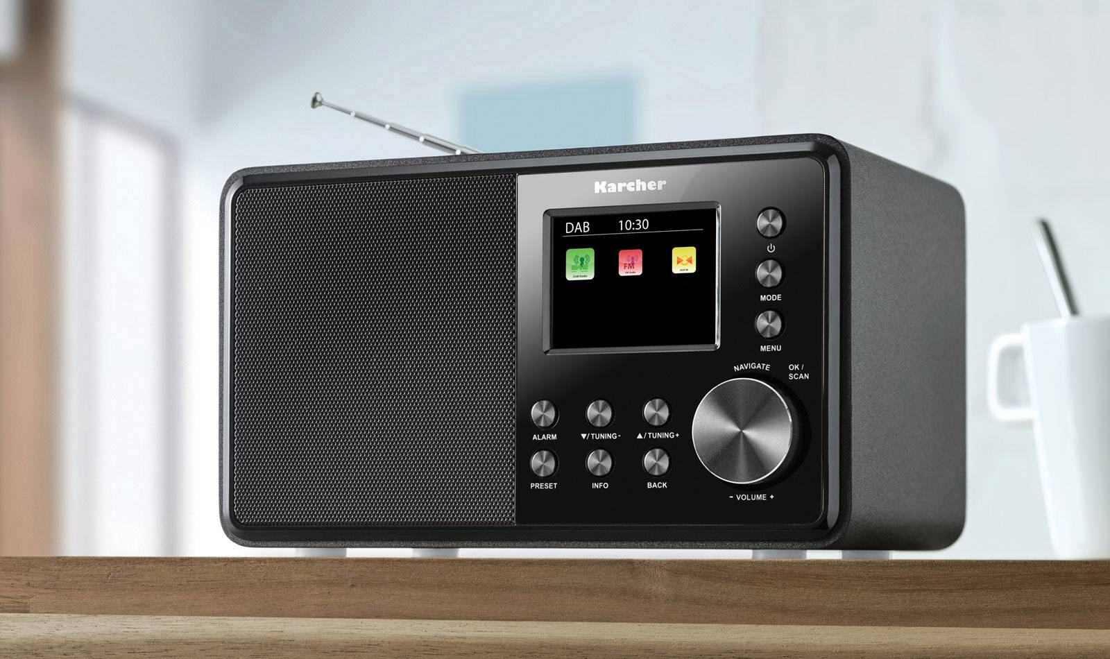 Karcher DAB 3000 Radio de table DAB+ AUX noir