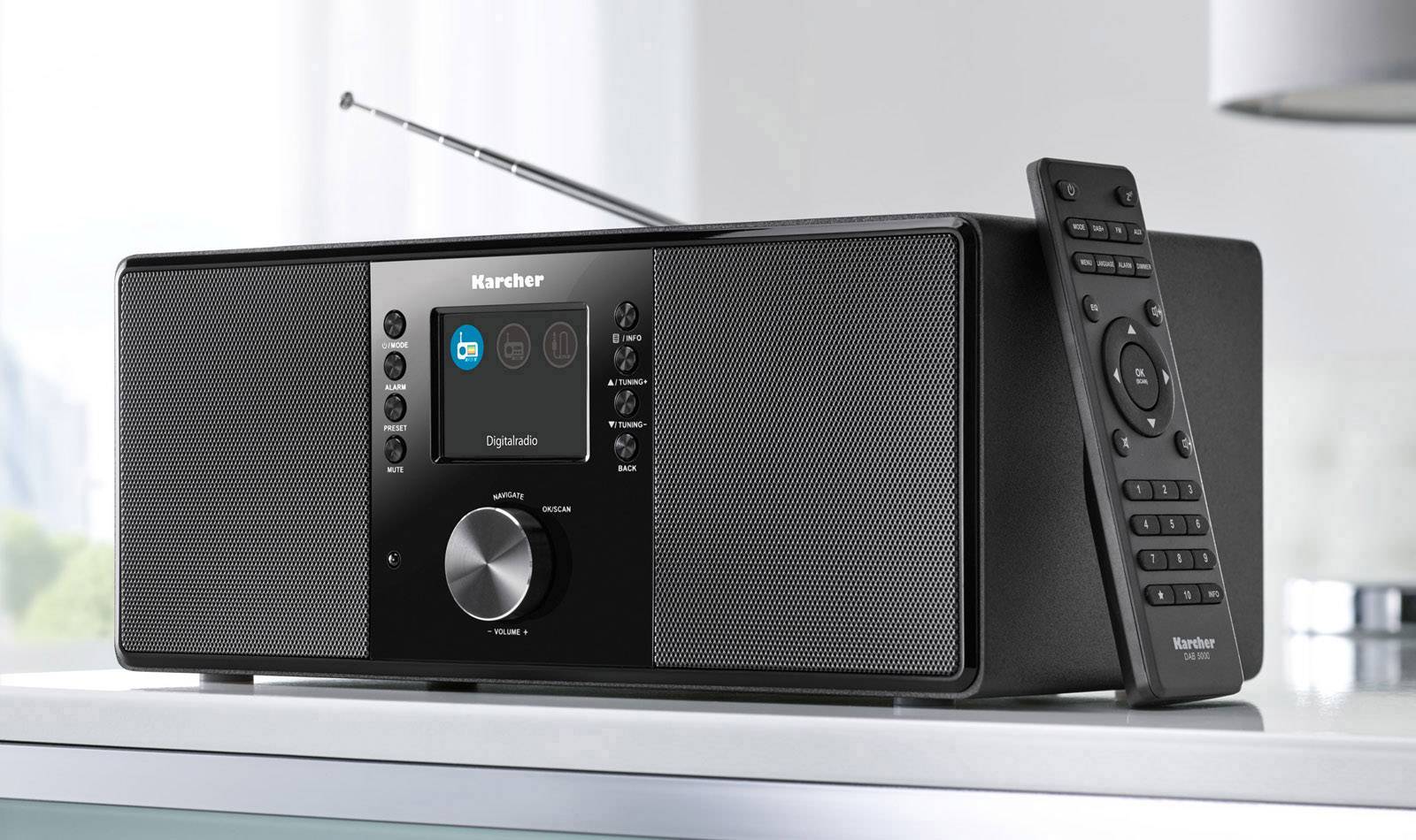 Karcher DAB 5000 Radio de table DAB+ AUX noir