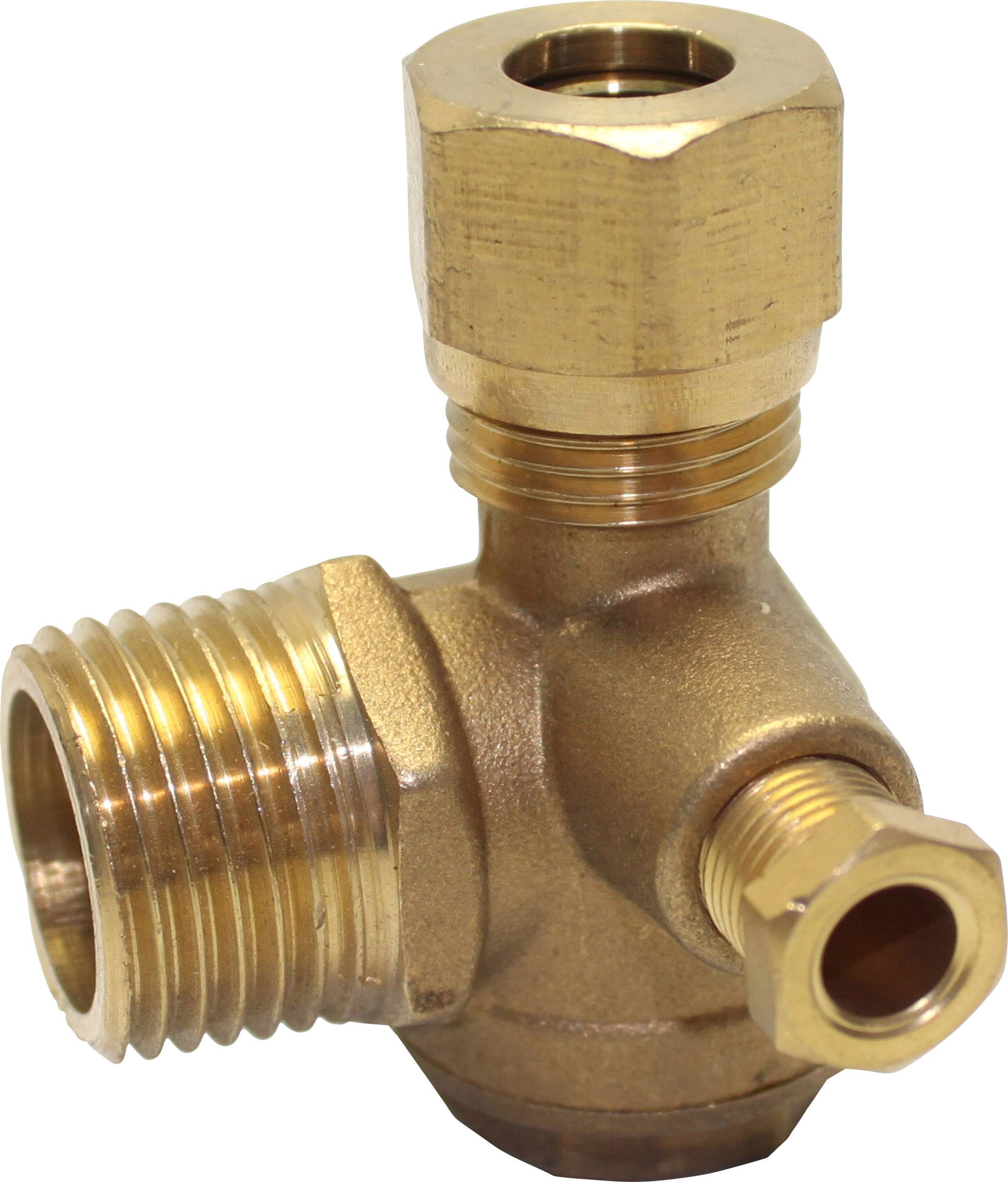 Té de raccordement en T avec trois tailles de connexion différentes. Principalement utilisé pour les raccordements de tuyauterie dans les installations sanitaires ou de chauffage.