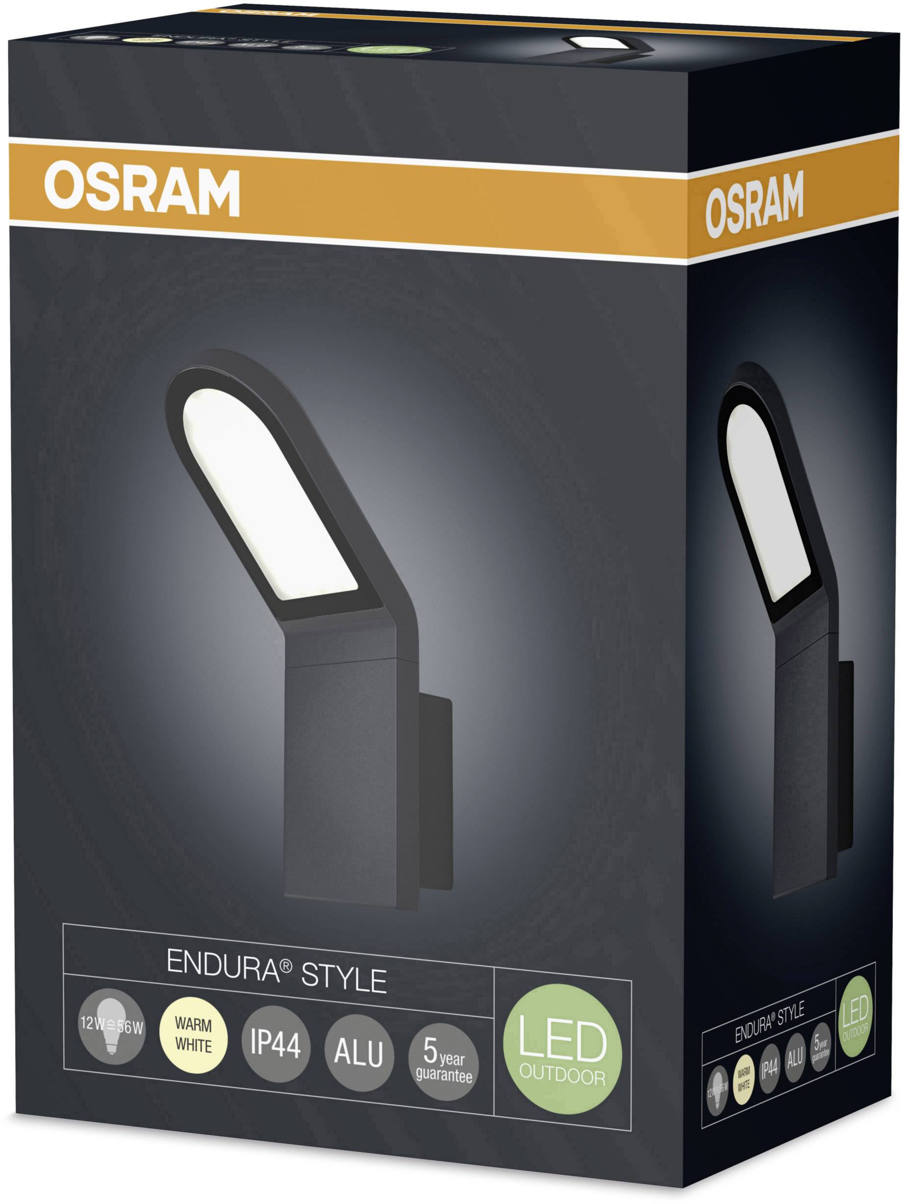 LEDVANCE ENDURA® STYLE WALL L 4058075214132 Applique LED extérieure gris foncé