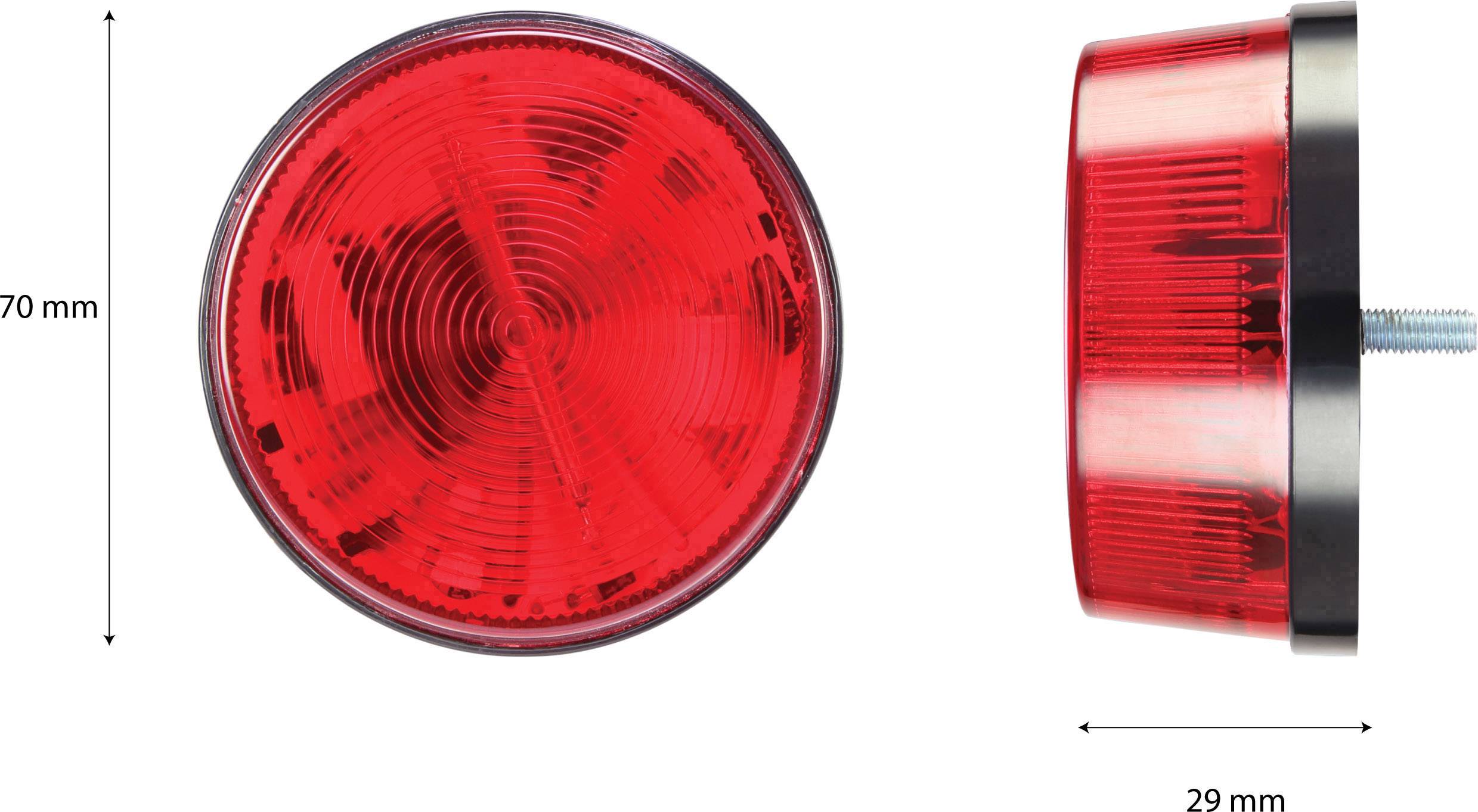 Basetech BT-1707428 Lumière d'alarme clignotante rouge intérieure 12 V/DC