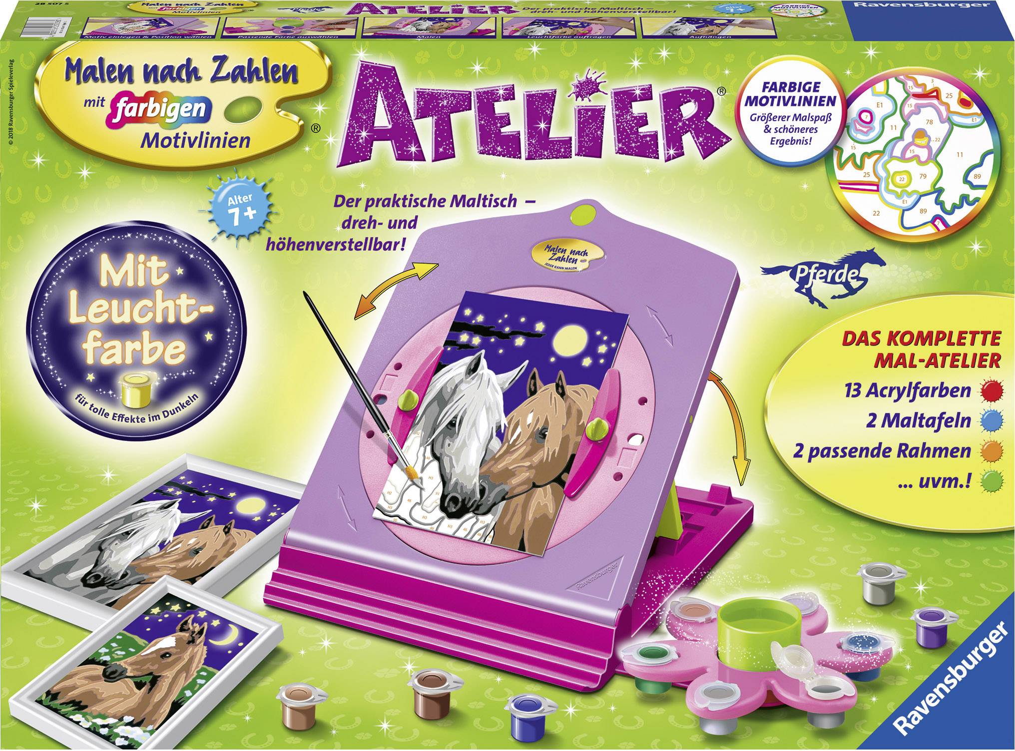 Ravensburger Malen nach Zahlen Atelier Pferde