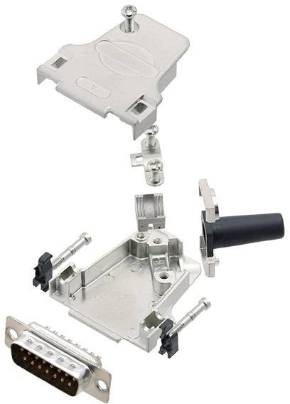 Amphenol L17D45ZF15-RG+L717SDA15P Kit embase SUB-D mâle 45 ° Nombre de pôles: 15 fût à souder 1 pc(s)