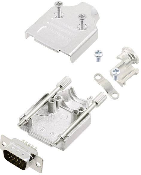 Amphenol L17MHDM15+L717HDA26P Kit embase SUB-D mâle 180 ° Nombre de pôles: 26 fût à souder 1 pc(s)