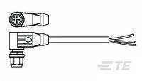 TE Connectivity 2273100-1 Connecteur confectionné pour capteurs/actionneurs M12 mâle, coudé 1.50 m Nombre de pôles: 5 1 pc(s)