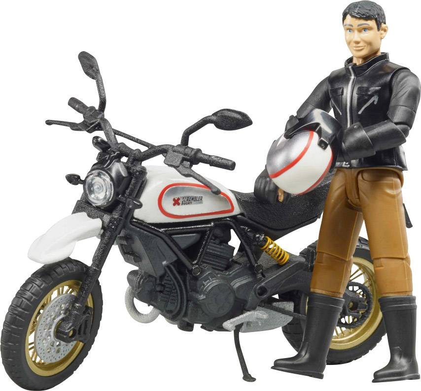 Bruder Scrambler Ducati Desert Sled mit Fahrer