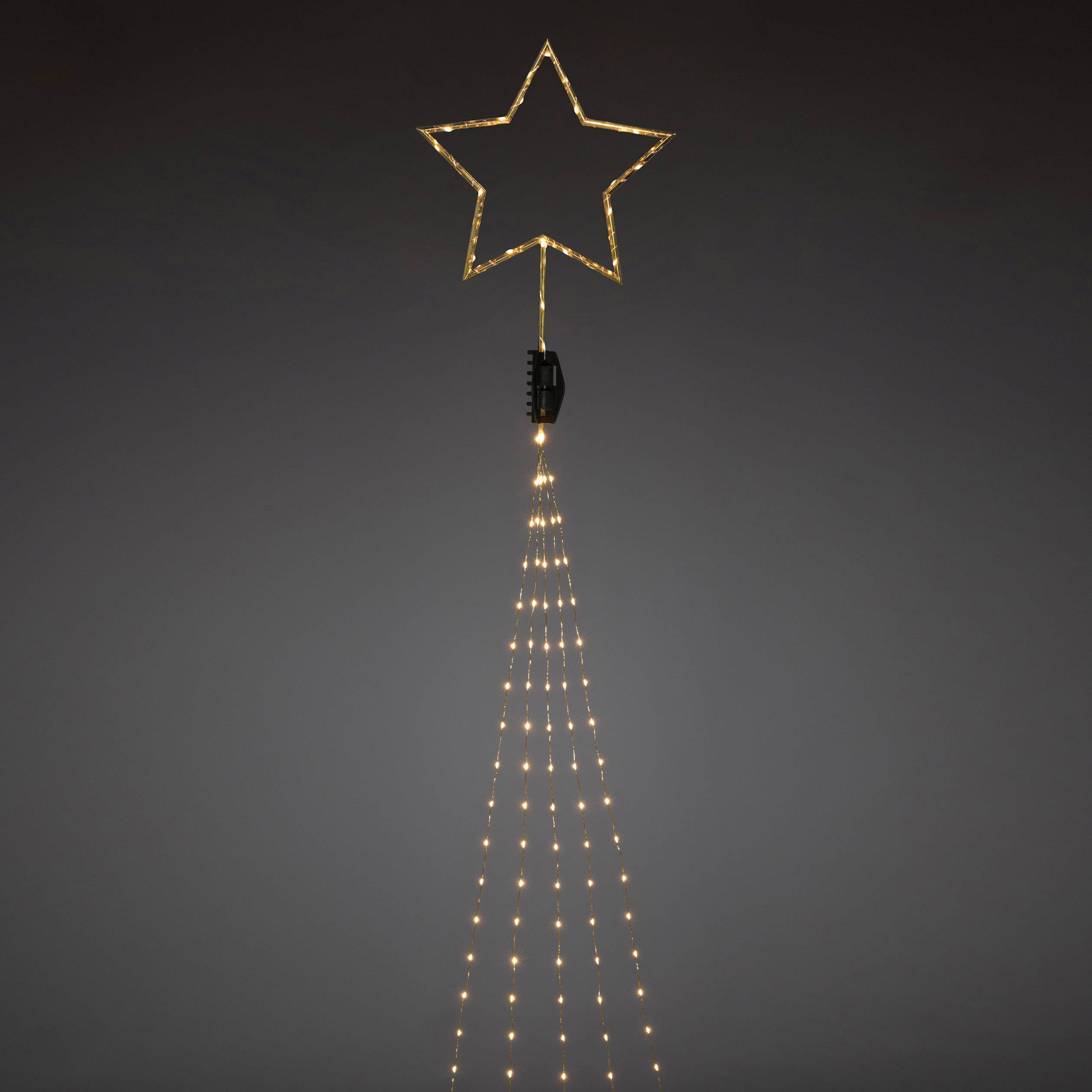 Konstsmide 6315-860 Lampe LED pour sapin étoile pour l'intérieur sur secteur Nombre de lumière 308 LED ambré Longueur éclairée