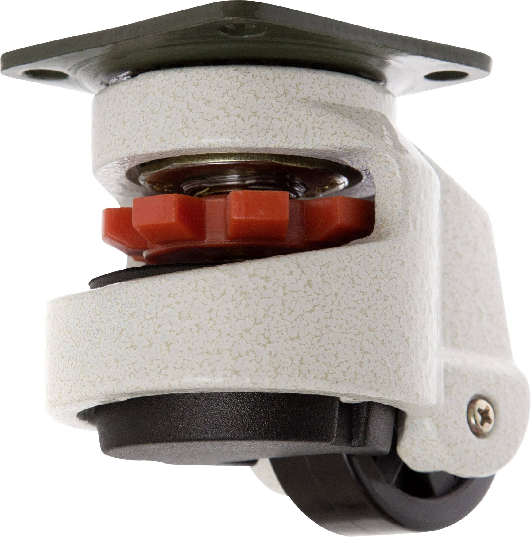 TOOLCRAFT TO-5137962 Roulette pivotante réglable 50 mm avec plaque de fixation Capacité de charge (max.): 250 kg