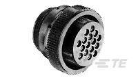 TE Connectivity 183039-1 Cosse cylindrique mâle mâle, droit Nombre total de pôles: 14 Série (connecteur rond): CPC 1 pc(s)