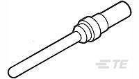TE Connectivity 205089-1 Cosse cylindrique mâle Contact mâle Série (connecteur rond): CPC