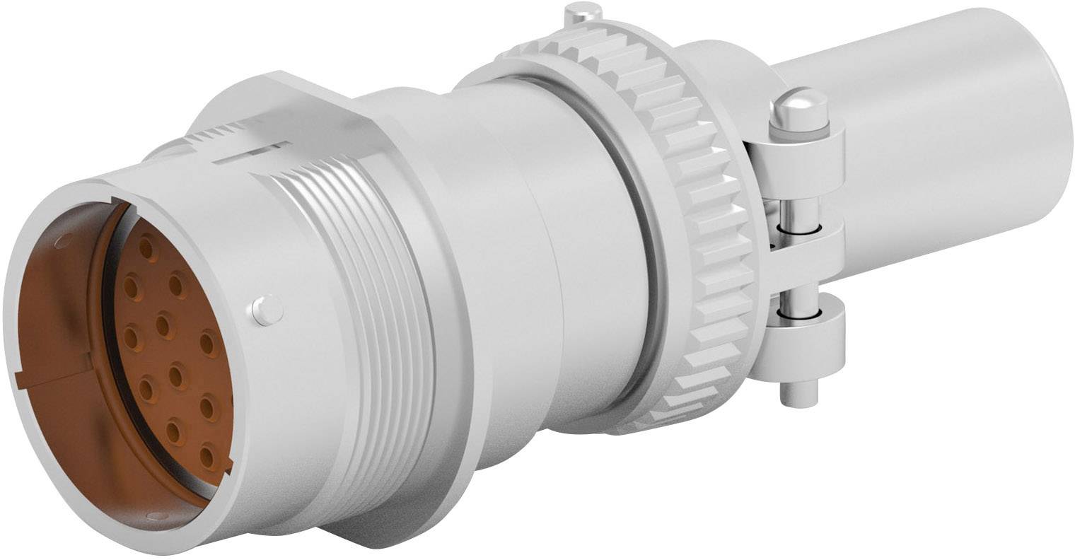 TE Connectivity HD34-24-23PE-L006 Cosse cylindrique mâle mâle, droit Nombre total de pôles: 23 Série (connecteur rond): HD30