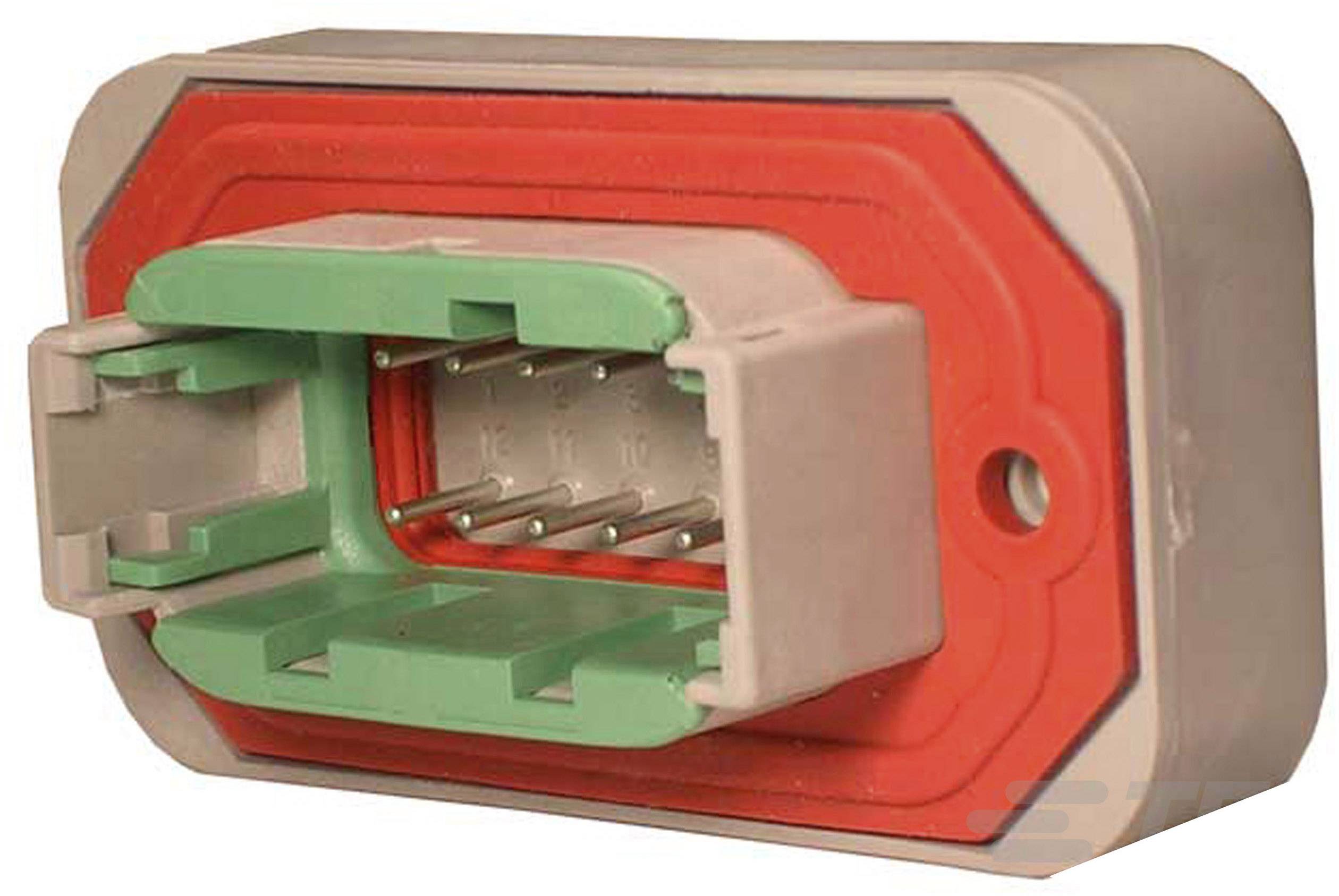 Boîtier pour contacts mâles série DTM TE Connectivity DTM15-12PC Nbr total de pôles 12 1 pc(s)