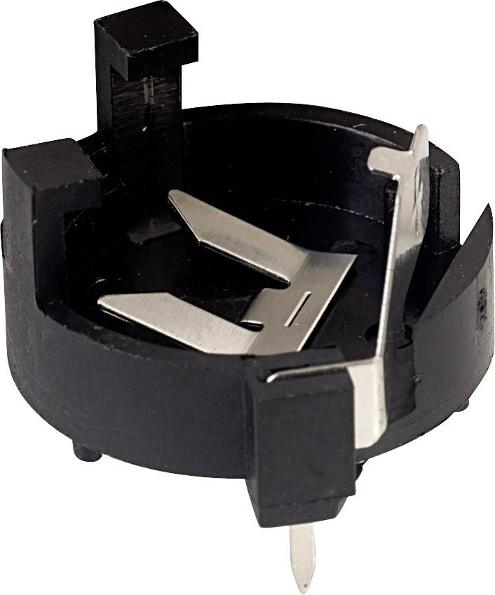 TRU COMPONENTS CH23-1225LF Support de pile 2x CR 1225 raccordement par pôles de contact