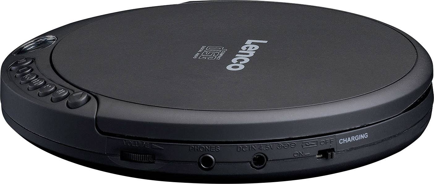 Lecteur CD portable Lenco CD-010 CD, CD-RW, CD-R fonction de charge de la batterie noir