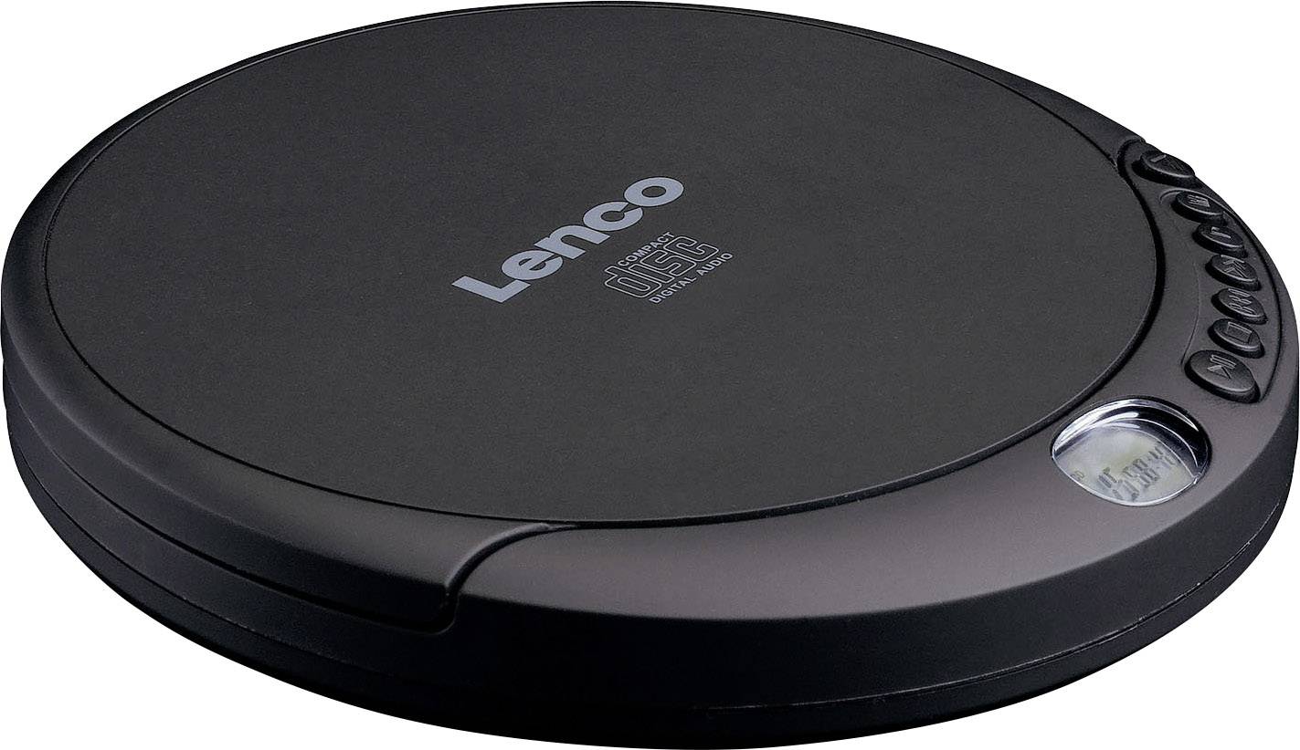 Lecteur CD portable Lenco CD-010 CD, CD-RW, CD-R fonction de charge de la batterie noir