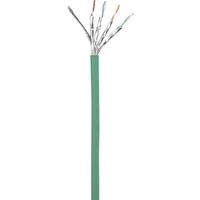 Renkforce RF-5056416 RJ45 Câble réseau, câble patch CAT 6a S/FTP 0.50 m vert avec cliquet d'encastrement, ignifuge Renkforce RF-5056416 RJ45 Câble réseau, câble patch CAT 6a S/FTP 0.50 m vert avec cliquet d'encastrement, ignifuge