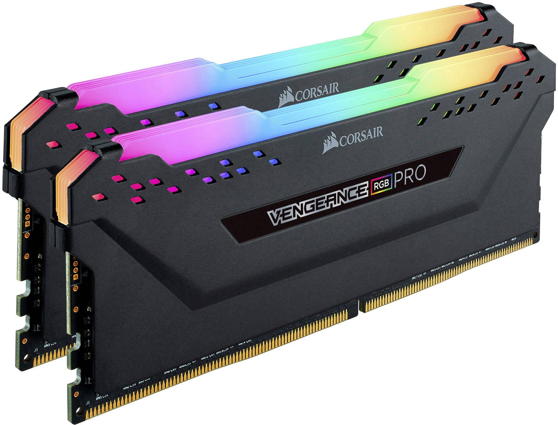 Corsair Vengeance RGB PRO Mémoire pour PC DDR4 16 GB 2 x 8 GB 3200 MHz DIMM 288 broches CL16 18-18-36 CMW16GX4M2C3200C16