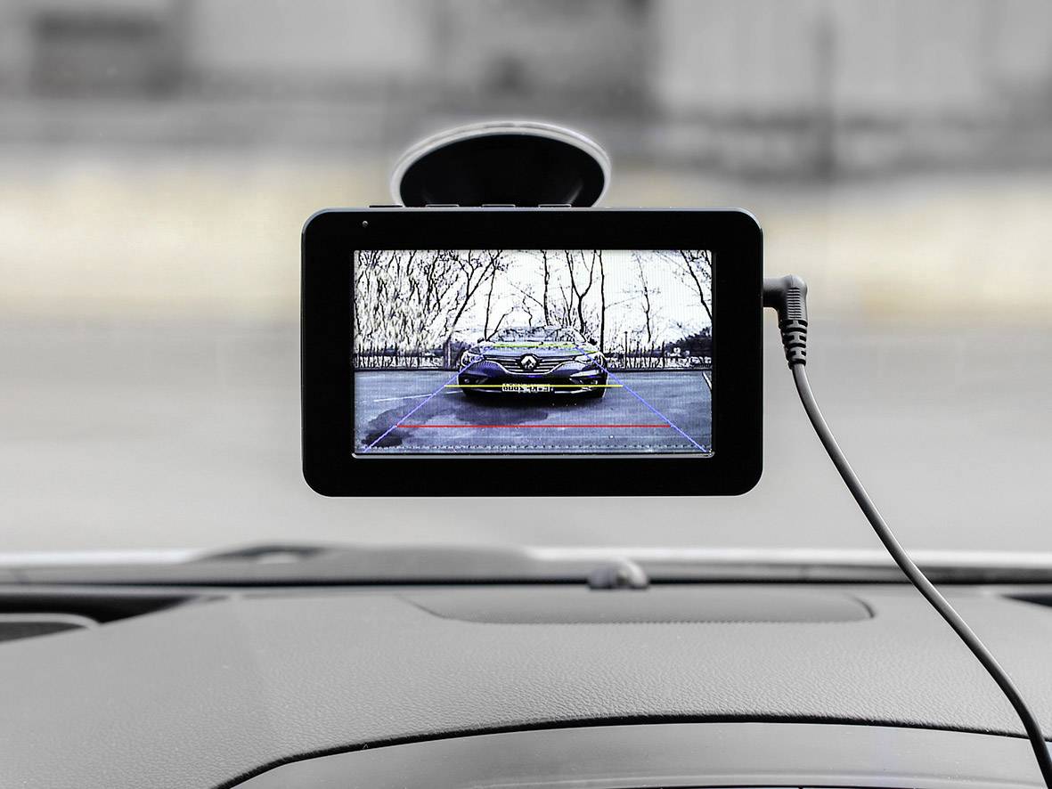 Eufab Système de recul vidéo sans fil lignes de guidage pied à ventouse, support de marquage noir