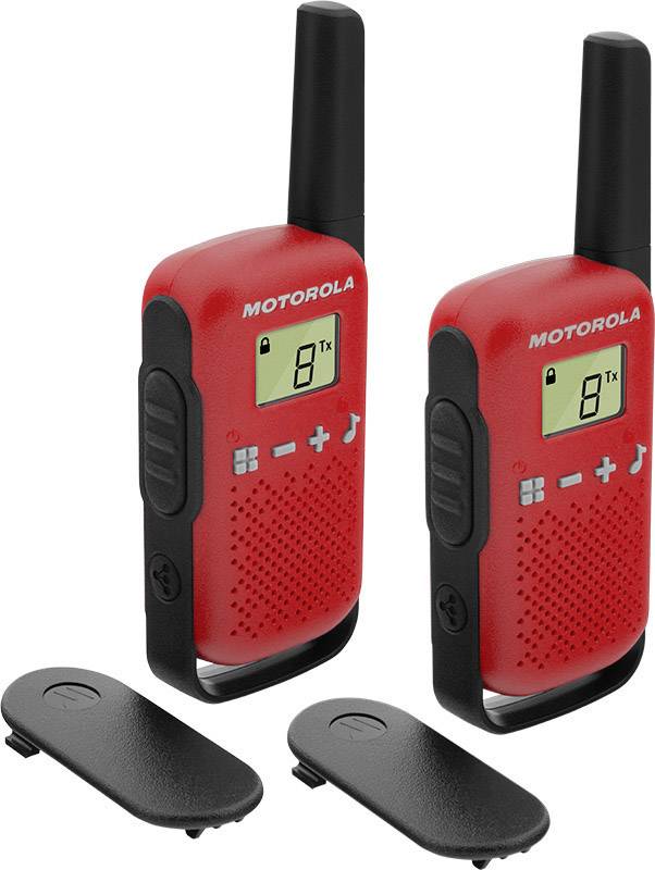 Talkie-walkie PMR Motorola Solutions TALKABOUT T42 rot jeu de 2
