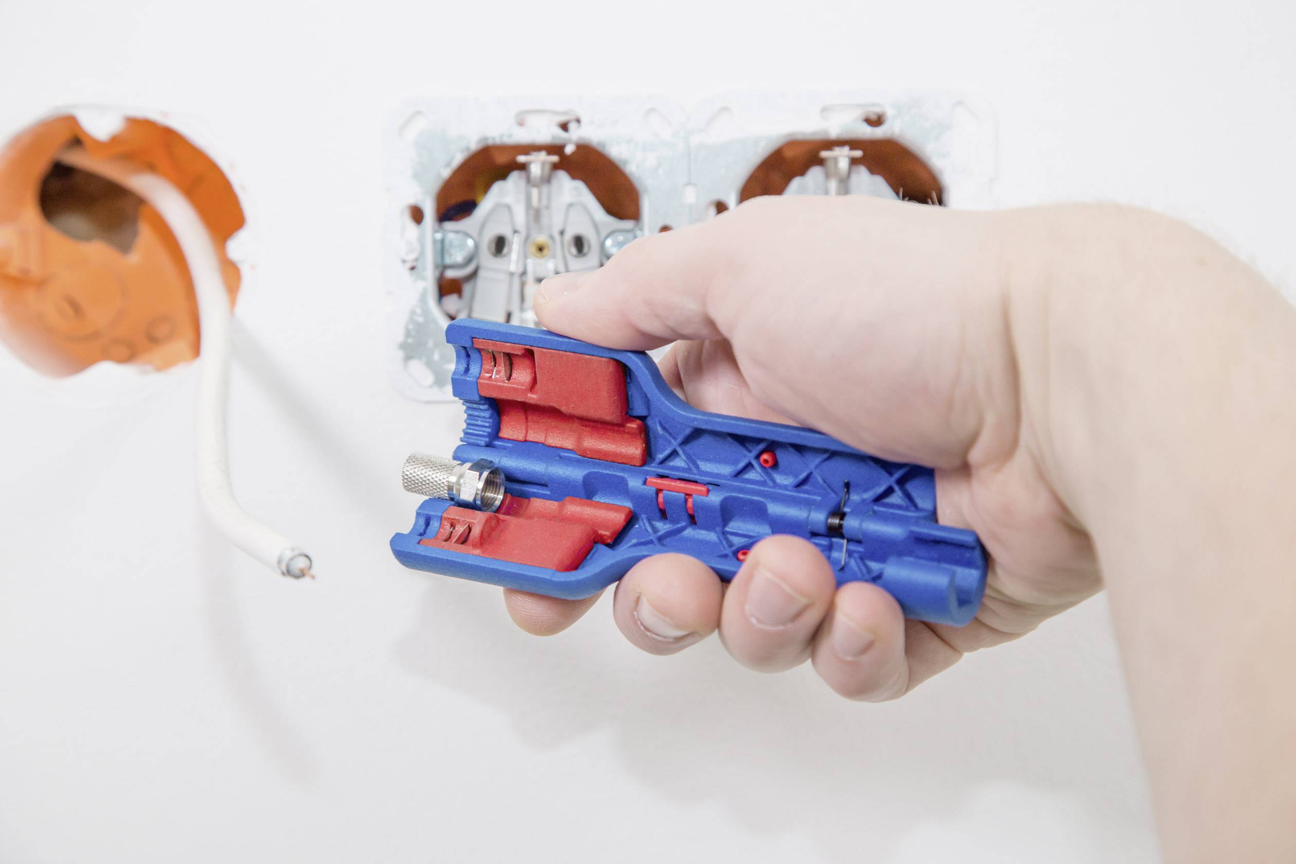 WEICON 10051150 Dénudeur de câble adapté pour câbles coaxiaux