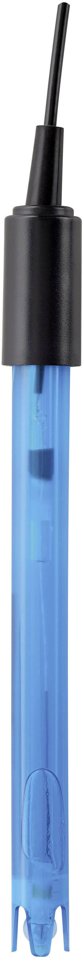 Un capteur de pH bleu avec une tête noire et un câble, destiné à mesurer le pH dans les liquides.