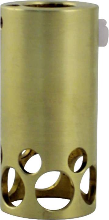 Pièce cylindrique en métal comportant plusieurs trous ronds découpés sur le côté, probablement un composant d'un dispositif ou d'un outil mécanique.