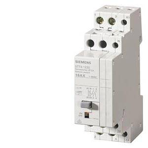 Disjoncteur Siemens en boîtier blanc avec plusieurs bornes en haut, numéro de modèle 5TE1220, conçu pour 16A/400V.