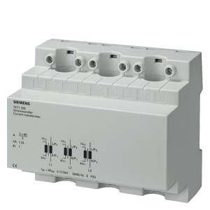 'Siemens Transformateur de courant 3VT1 200', un appareil électrique utilisé pour la mesure et la protection dans les réseaux de commutation. Présente les connexions et les étiquettes.
