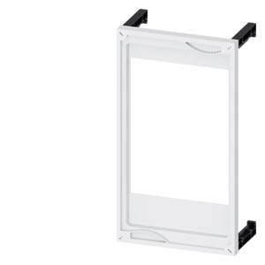 Cadre rectangulaire unique avec une bordure noire et un intérieur blanc, potentiellement adapté à un dispositif électrique ou technique.