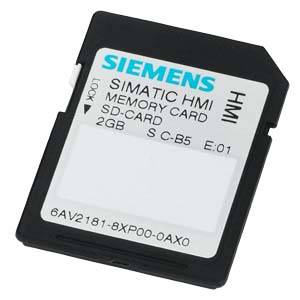 Carte mémoire Siemens SIMATIC HMI de 2 Go, étiquetée pour les systèmes HMI.