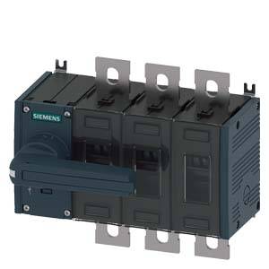 Un sectionneur de charge Siemens à quatre interrupteurs à bascule et poignée, utilisé pour commander des circuits électriques dans des applications industrielles.