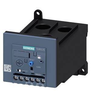 Composant électrique de la marque Siemens, modèle Sirius, avec boutons de commande et bornes de connexion sur la face avant.