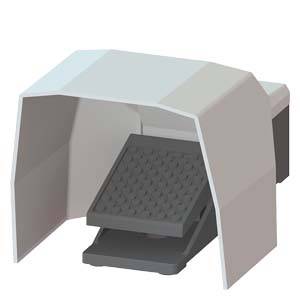 Une couverture blanche et ombragée sur une pédale inclinée, de couleur grise avec une structure marquée.