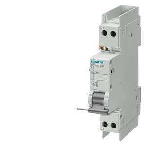 Un disjoncteur unipolaire Siemens, modèle 5SY6, en gris, avec bornes à vis ; destiné à la protection des circuits électriques.