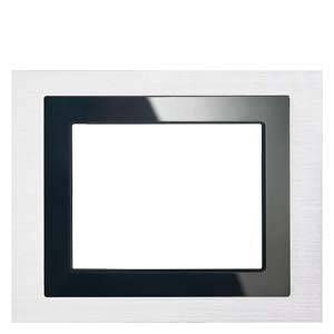 Un cadre blanc vide avec une bordure noire sur un fond blanc.