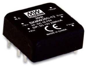 Mean Well DKMW30F-15 Convertisseur CC/CC CMS 12 V/DC 15 V/DC 1 A 30 W Nbr. de sorties: 2 x Contenu 1 pc(s)