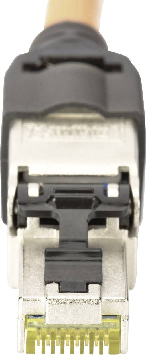 Digitus RJ45 réseau informatique Connecteur CAT 6a, non équipé [1x LSA, autodénudant, connexion rapide - 1x RJ45 mâle, RJ45 mâle