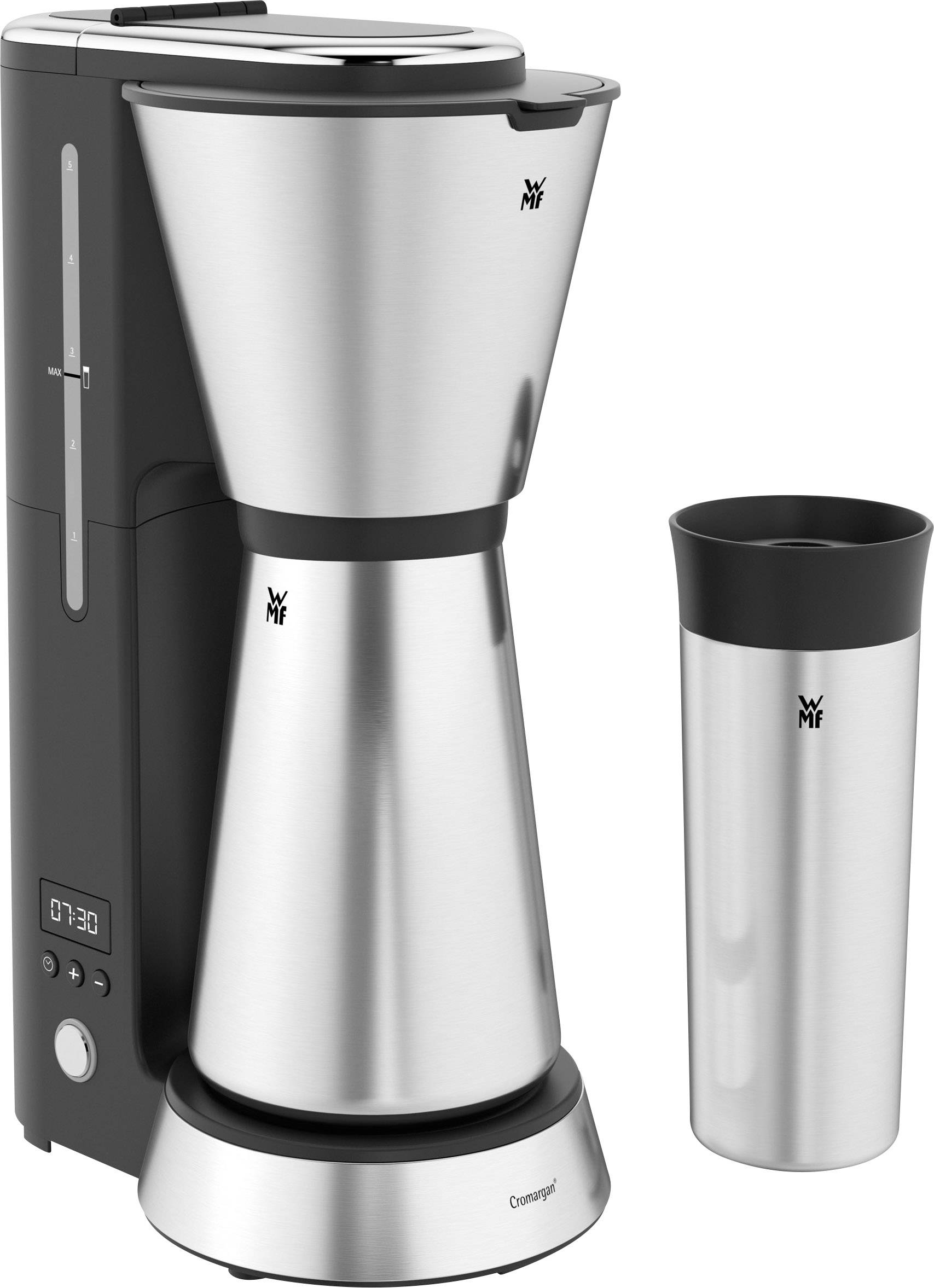 WMF KÜCHENminis® Aroma Thermo to go Cafetière noir, argent Nombre de tasse=5