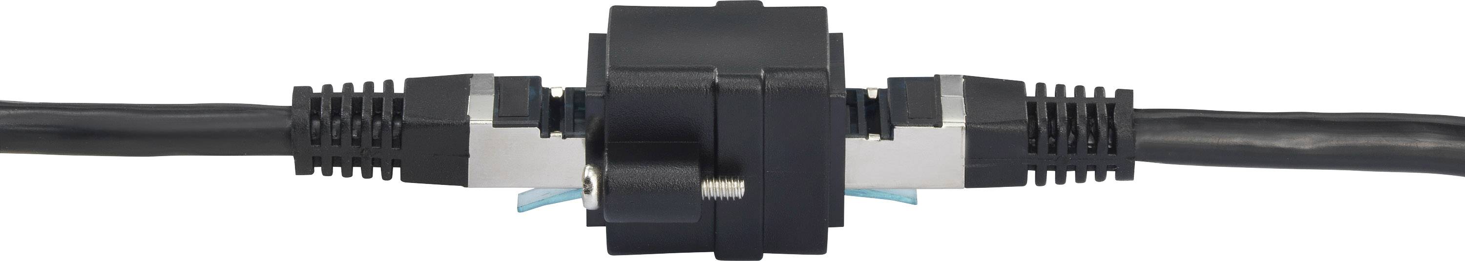 Renkforce RJ45 réseau informatique Adaptateur CAT 6 [1x RJ45 femelle - 1x RJ45 femelle] noir