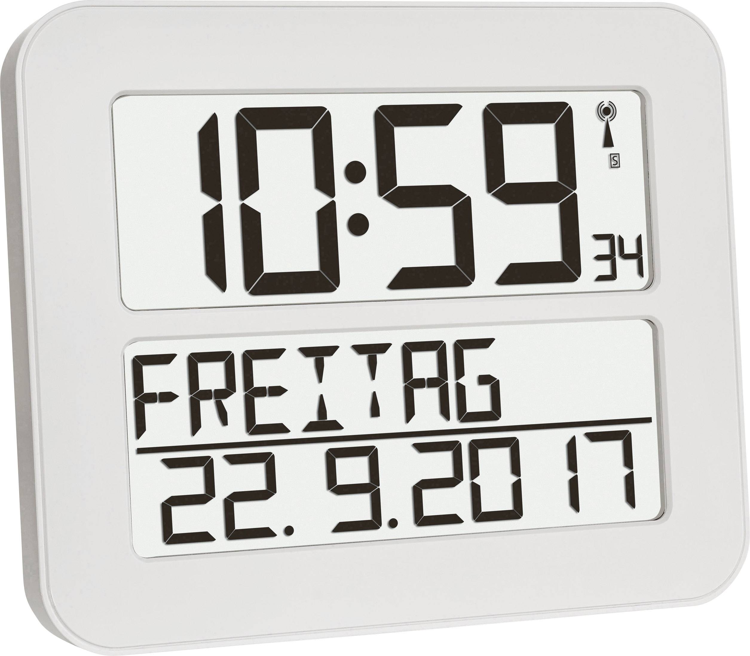 Horloge numérique affichant '10:59', 'Vendredi', '22.09.2017'.