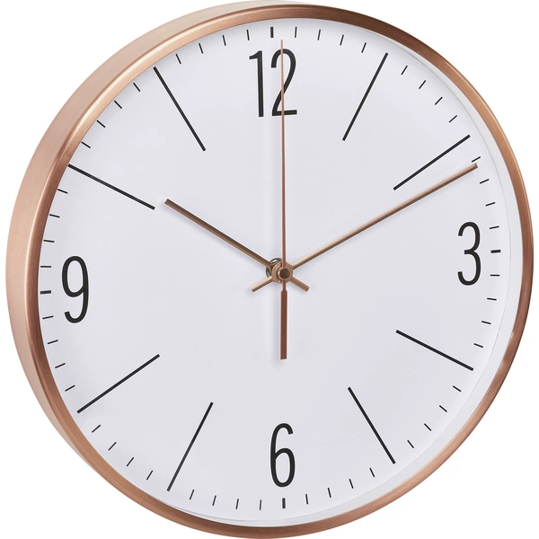 Horloge murale TFA Dostmann 60.3534.51 radiopiloté(e) 300 mm x 45 mm cuivre mécanisme d'horloge silencieux Horloge murale TFA Dostmann 60.3534.51 radiopiloté(e) 300 mm x 45 mm cuivre mécanisme d'horloge silencieux
